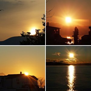 Sonnenauf-und Sonnenuntergänge