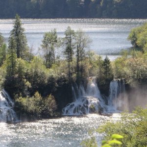 Landesinnere: NATIONALPARK PLITVICE > Ausblick auf Wasserfälle