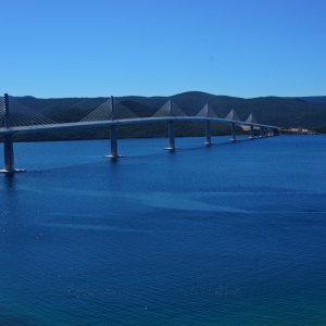 Dalmatien: PELJESAC > Brücke