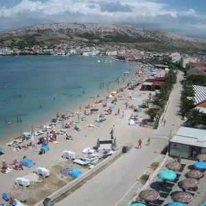 Pag_Stadtstrand anfang August -Webcam