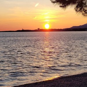 Norddalmatien: Seline >Sonnenuntergang