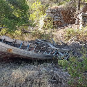 Korcula - altes Fischerboot