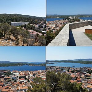 Kroatien 2021 Teil 8 und Teil 9: Šibenik - Festung Sv. Nikola und Festung Baron