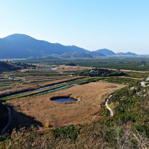 Dalmatien>Ein Ausblick auf das Tal der Neretva mit ihren Obstgärten