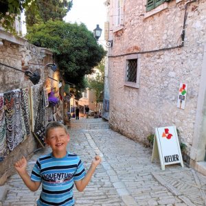 Istrien : ROVINJ > Altstadtgasse