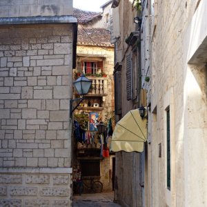 Dalmatien>Trogirs Altstadtgasse