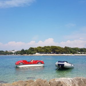 Istrien: FUNTANA> das kleine Ausflugsboot