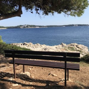 ISTRIEN: Pula > Stoja > Blick aufs Meer