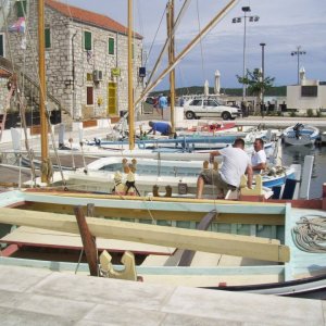 Dalmatien: BETINA auf der Insel Murter > Hafen