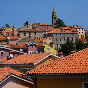 Labin - Blick über die Dächer