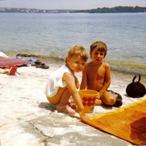 Istrien: PREMANTURA  am Campingplatz Runke im Jahre 1971