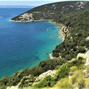 Kvarner INSEL RAB Aussichtspunkt an der Strasse Rab-Lopar 5.JPG