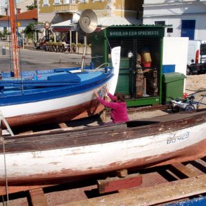 Kvarner: BASKA > Holzboote beim Service
