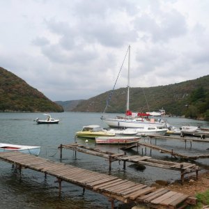 Istrien, Limfjord, Fischerboote