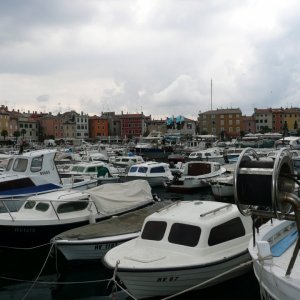 Istrien>Rovinj>Hafen mit Fischerbooten