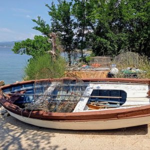 Kvarner: Krk> Šilo> Boot am Strand