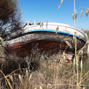 Dalmatien: KUKJICA auf Insel Ugljan > Holzboot.jpg