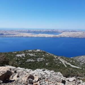 Kvarner: BASKE OSTARIJE > Blick auf Insel Pag.jpg