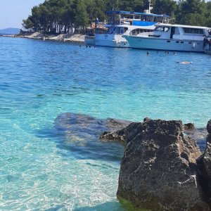 Dalmatien: Insel Ciovo > Strand Labadusa