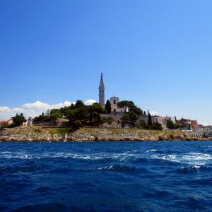 Istrien: ROVINJ > blick auf die Kirche der Hl. Euphemia