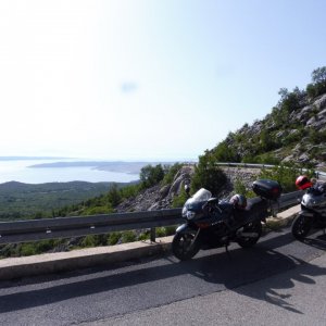 Kvarner: KARLOBAG>Küstenstraße>Motorrad