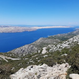 Kvarner: BASKE OSTARIJE > Blick auf Insel Pag.jpg