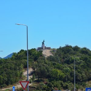 Parkplatz Peljesac Statue