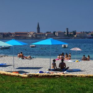 Istrien: POREC > Strand Spadici