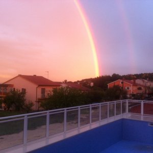 Istrien: LIZNJAN< Hotel Livadic< Regenbogen