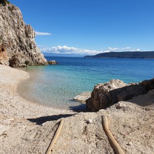 Istrien: BRSEČ > Strand Klančac