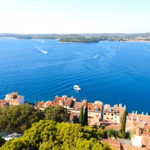 Istrien : ROVINJ > Blick auf die Adria