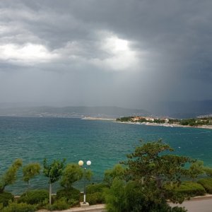 Kvarner: Krk> Silo> Gewitter