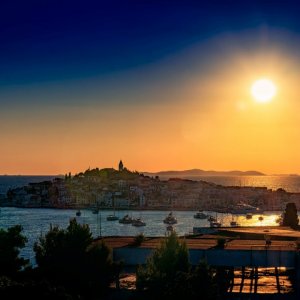 Dalmatien: PRIMOSTEN > Sonnenuntergang