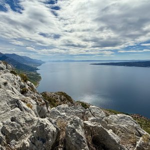 Blick  auf die Makarska Riviera vom Satarice
