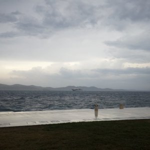 Dalmatien: ZADAR: Morske orgulje bei Gewitter