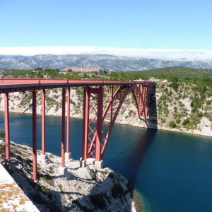 Dalmatien: Maslenica Brücke