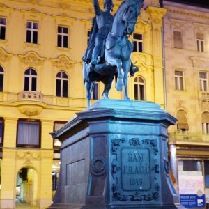 Landesinnere: ZAGREB > Reiterstandbild Ban Jelacic