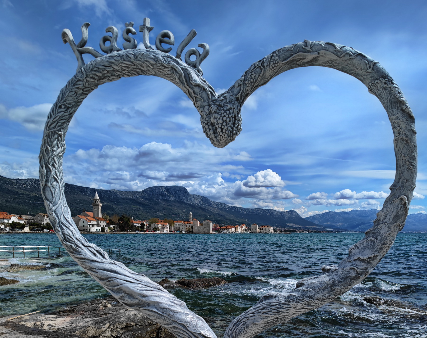 Dalmatien: KASTELA > Fernsicht