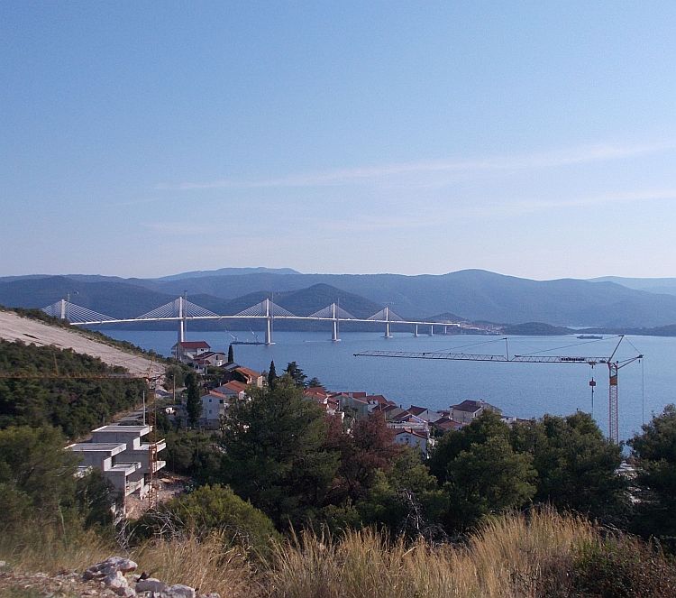 Dalmatien: Komarna > Peljesac Most