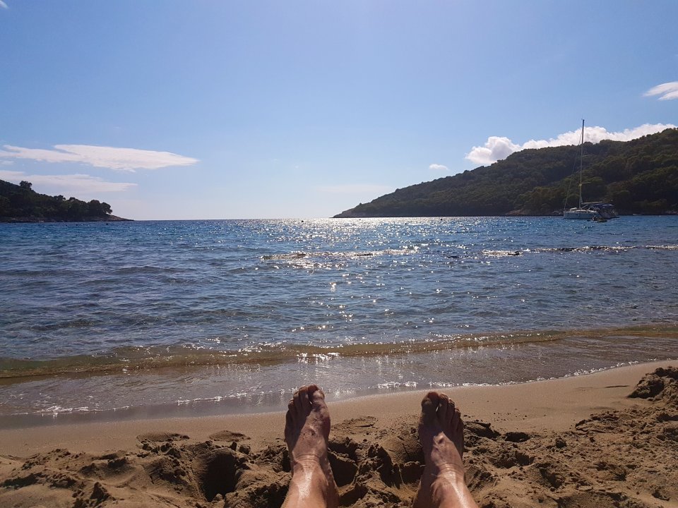 Dalmatien: MLJET > Der Sand in Saplunara