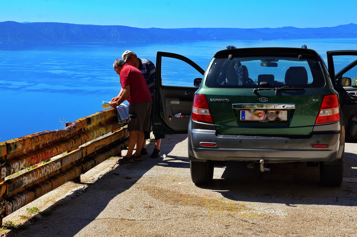 Dalmatien: PODGORA > Kartenstudium