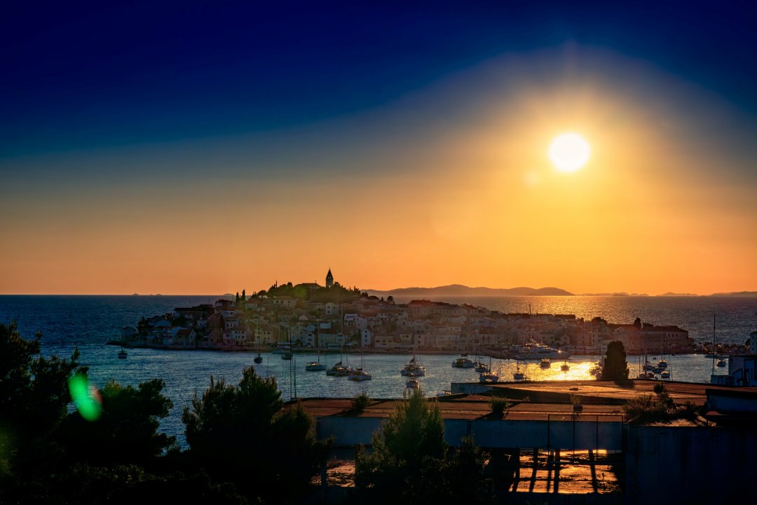 Dalmatien: PRIMOSTEN > Sonnenuntergang
