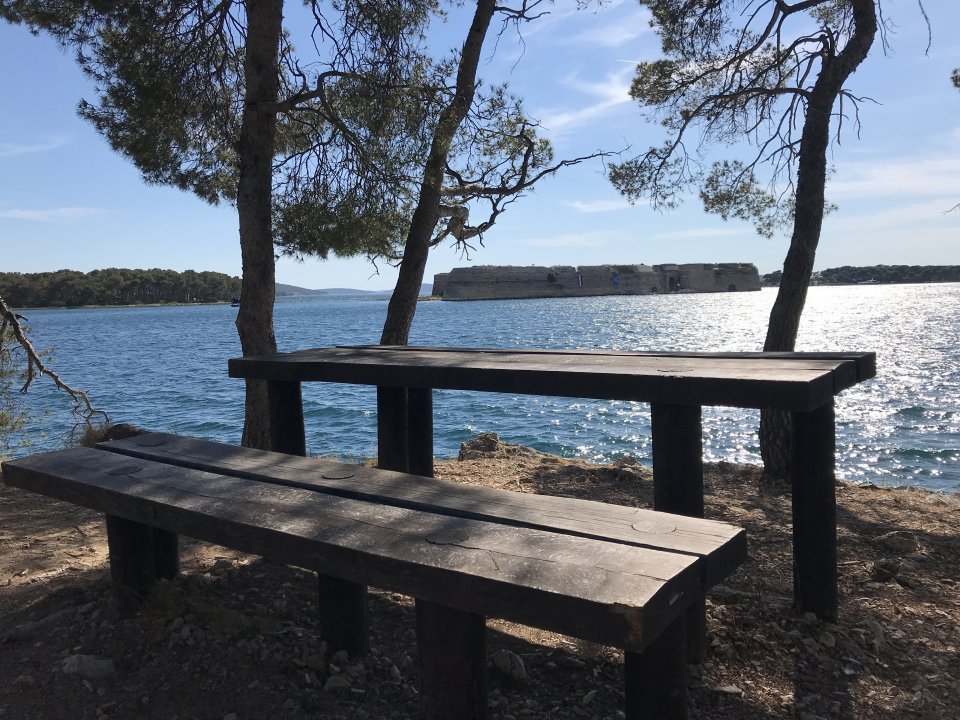 Dalmatien: SIBENIK > Blick Venezianische Festung
