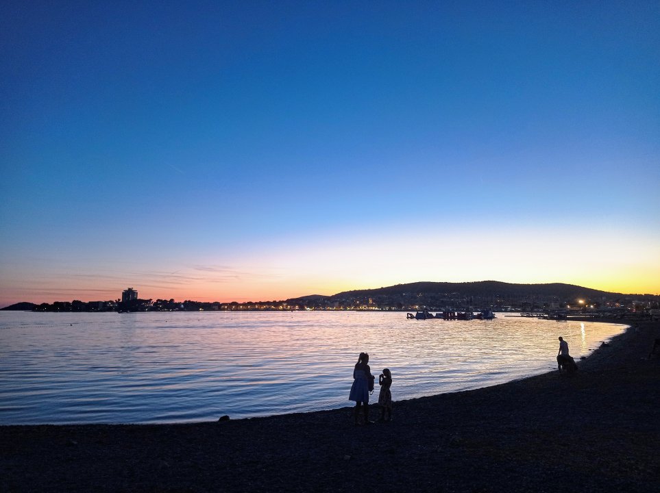 Dalmatien: Vodice> Abendstimmung