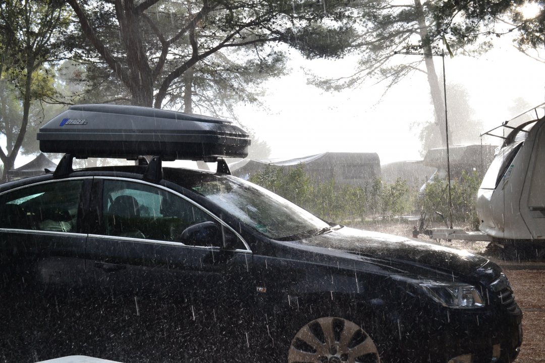 Istrien: FUNTANA > Regen auf dem CP