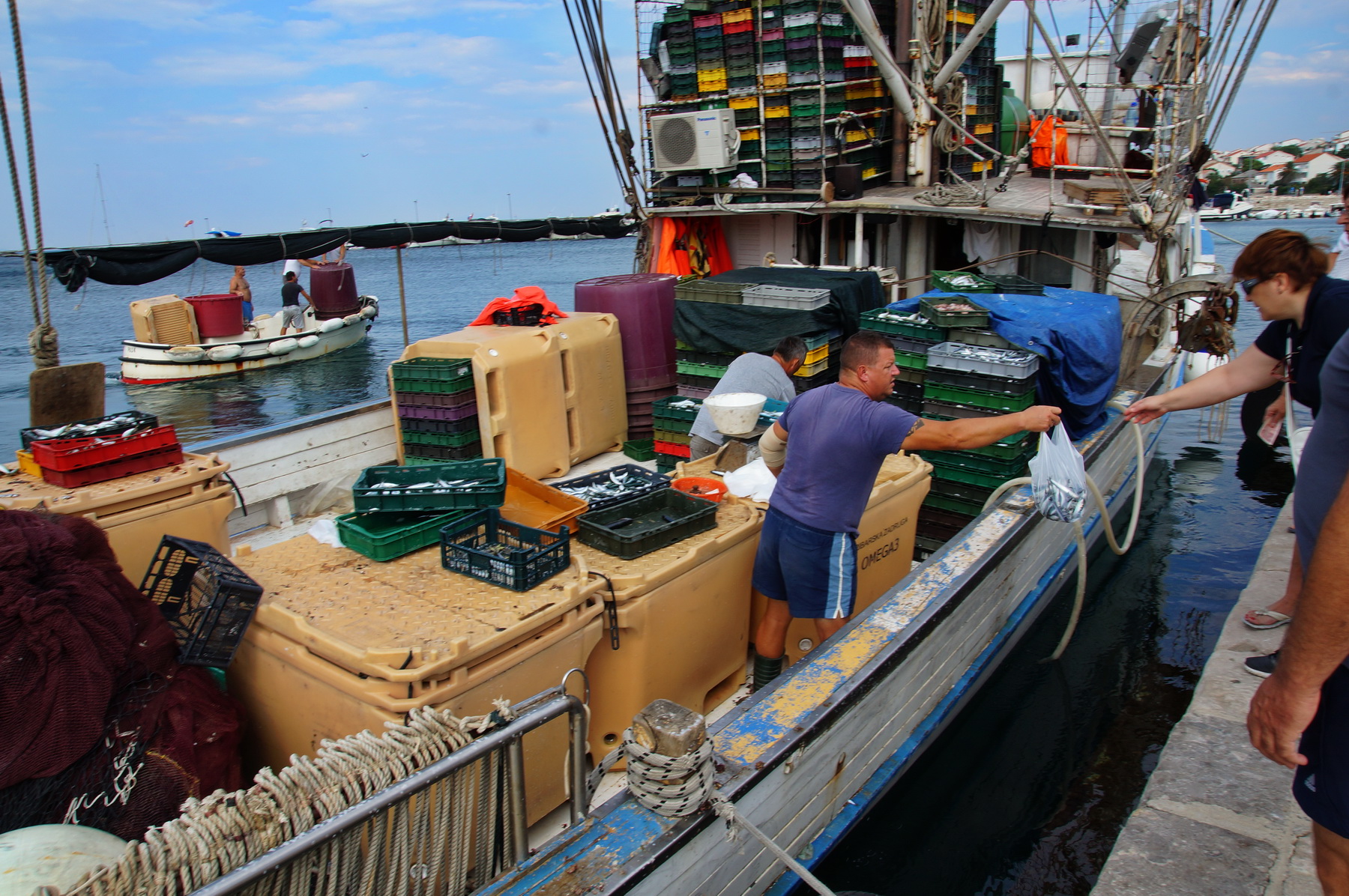 Kvarner: NOVALJA > Fischverkauf