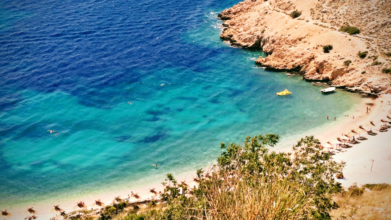 Kvarner: PUNAT/Krk> Strand Oprna Bay