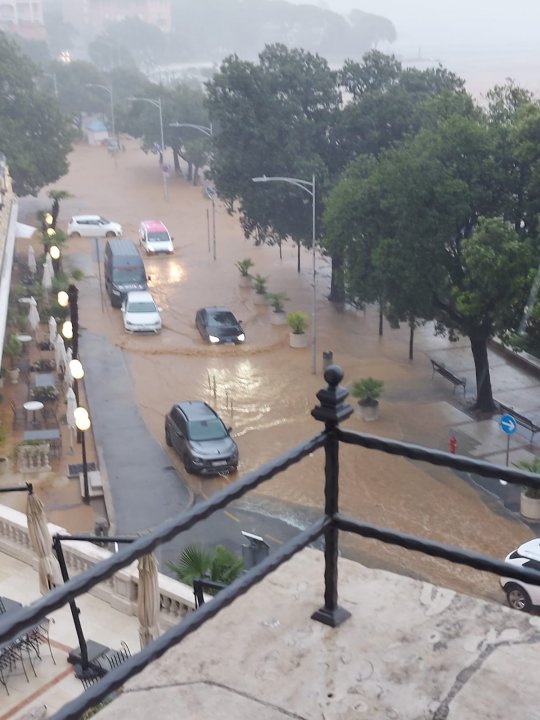 Land unter am 4.8.2023 in Opatija