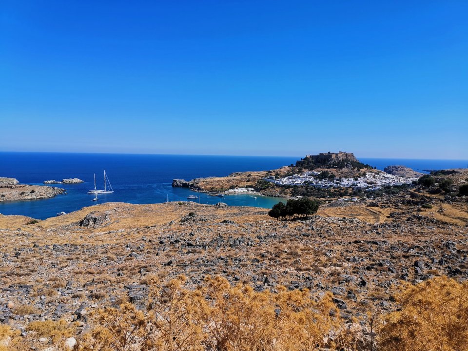 Lindos mit Akropolis