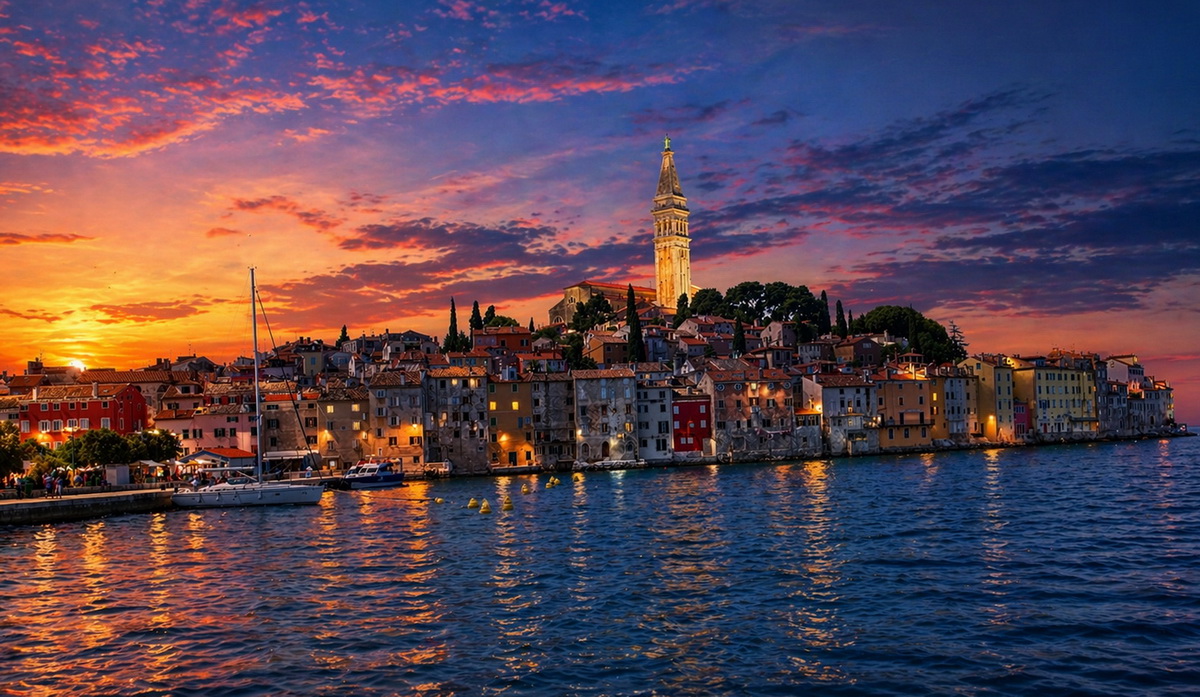 Sonnenuntergang in Rovinj